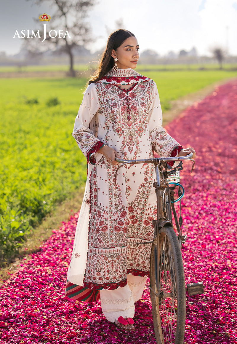 Asim Jofa | Luxury Lawn 25 | AJELL-08 - by - Libasekhas UK - Registered Vendor of : Asim Jofa - 100% Original Designer Dresss