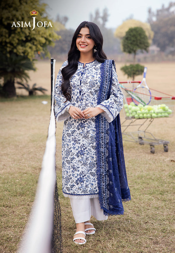 Asim Jofa | Prints Drop 2 | AJUBJ-35 - by - Libasekhas UK - Registered Vendor of : Asim Jofa - 100% Original Designer Dresss