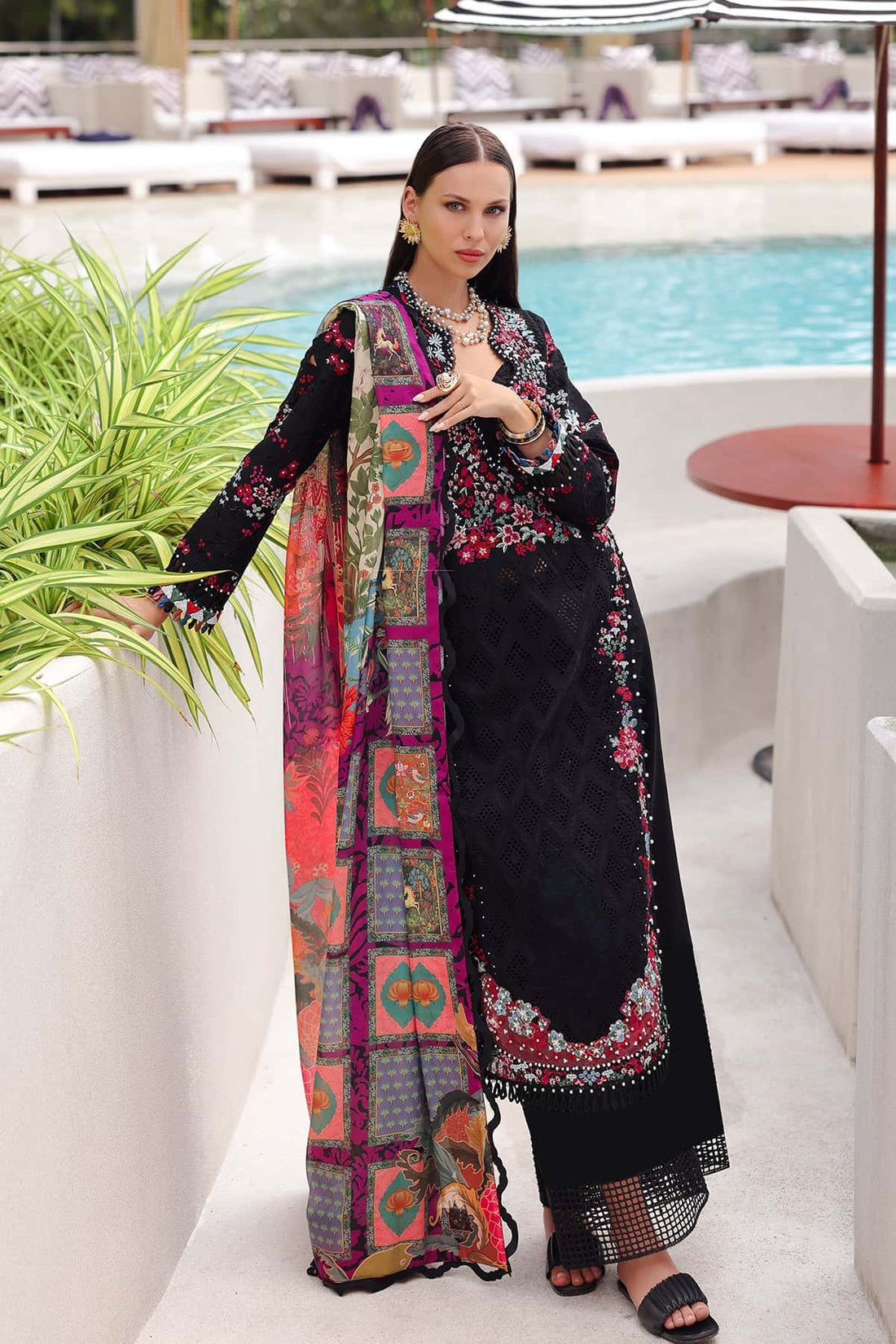 Afrozeh | Lawn 25 | Elva - by - Libasekhas UK - Registered Vendor of : Afrozeh - 100% Original Designer Dresss