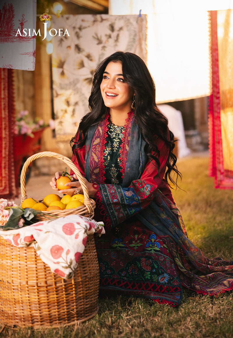 Asim Jofa | Prints Drop 2 | AJUBJ-06 - by - Libasekhas UK - Registered Vendor of : Asim Jofa - 100% Original Designer Dresss