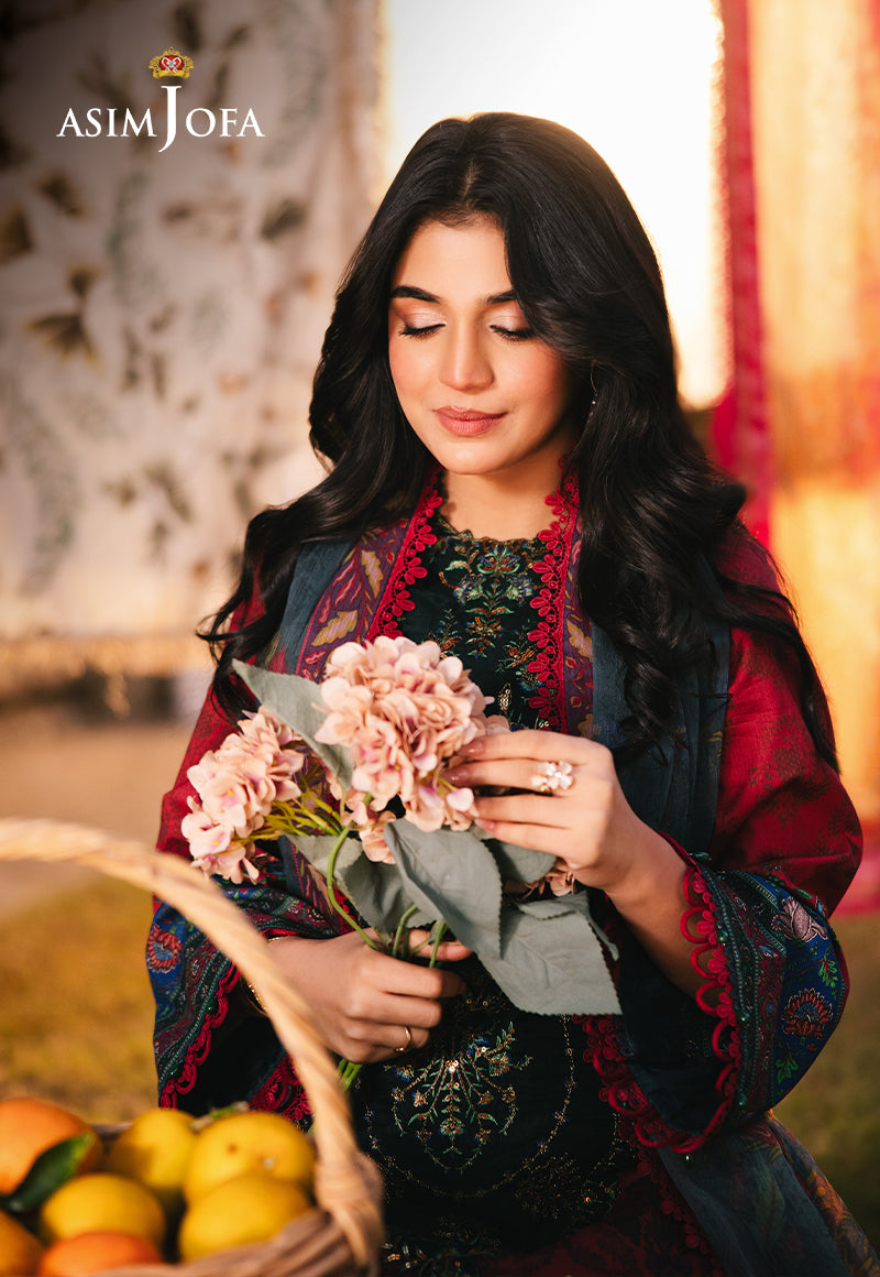 Asim Jofa | Prints Drop 2 | AJUBJ-06 - by - Libasekhas UK - Registered Vendor of : Asim Jofa - 100% Original Designer Dresss