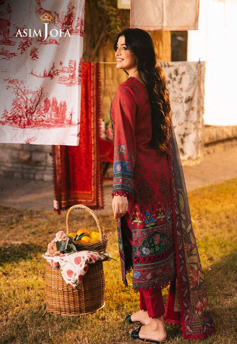 Asim Jofa | Prints Drop 2 | AJUBJ-06 - by - Libasekhas UK - Registered Vendor of : Asim Jofa - 100% Original Designer Dresss