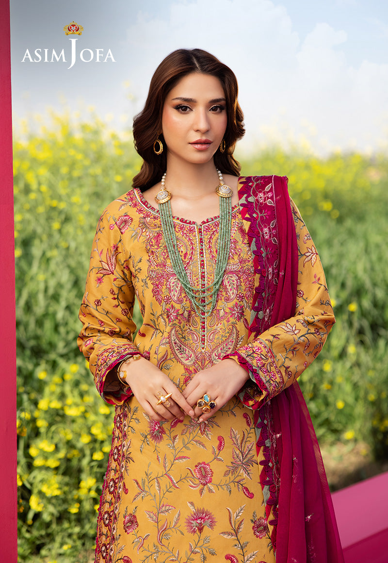 Asim Jofa | Luxury Lawn 25 | AJELL-07 - by - Libasekhas UK - Registered Vendor of : Asim Jofa - 100% Original Designer Dresss