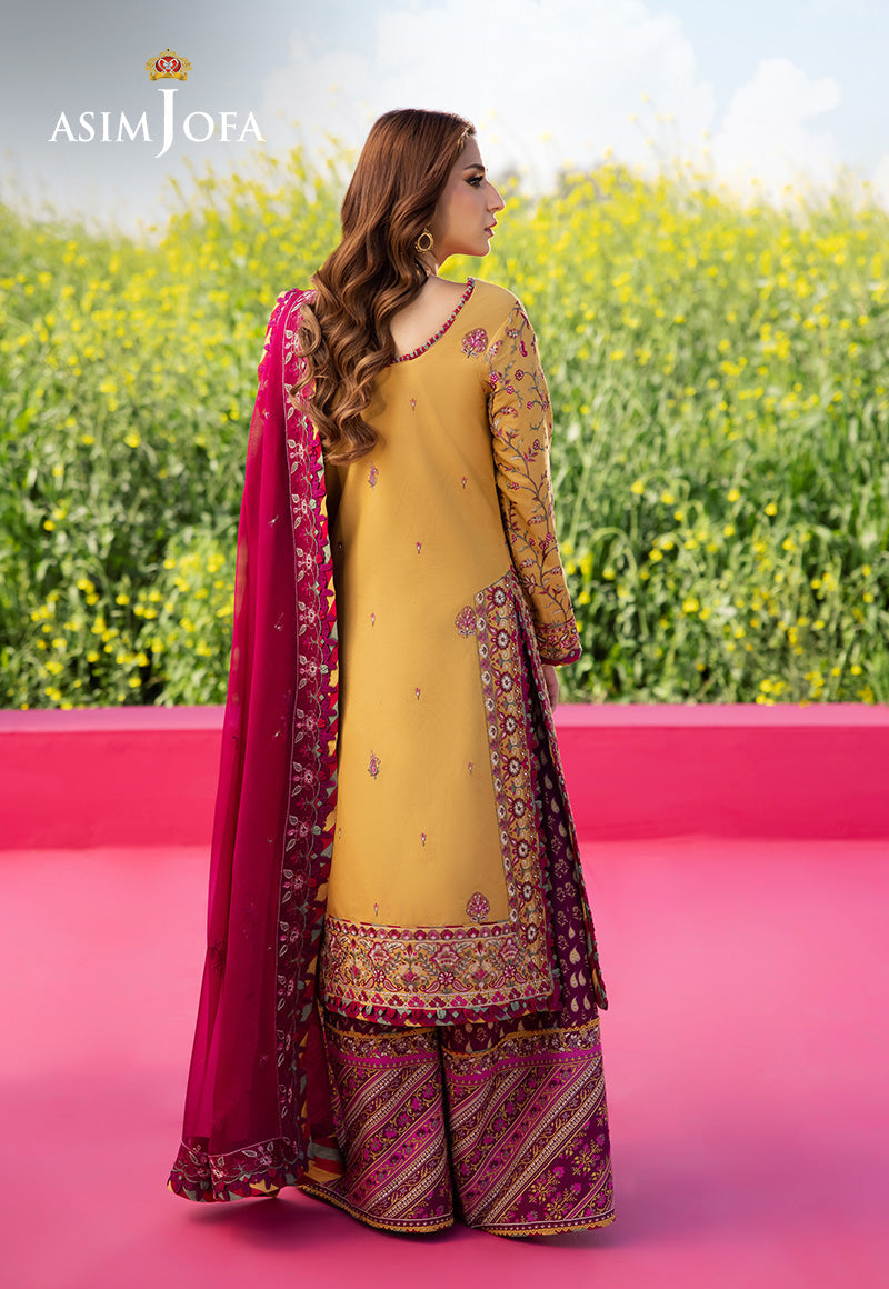 Asim Jofa | Luxury Lawn 25 | AJELL-07 - by - Libasekhas UK - Registered Vendor of : Asim Jofa - 100% Original Designer Dresss