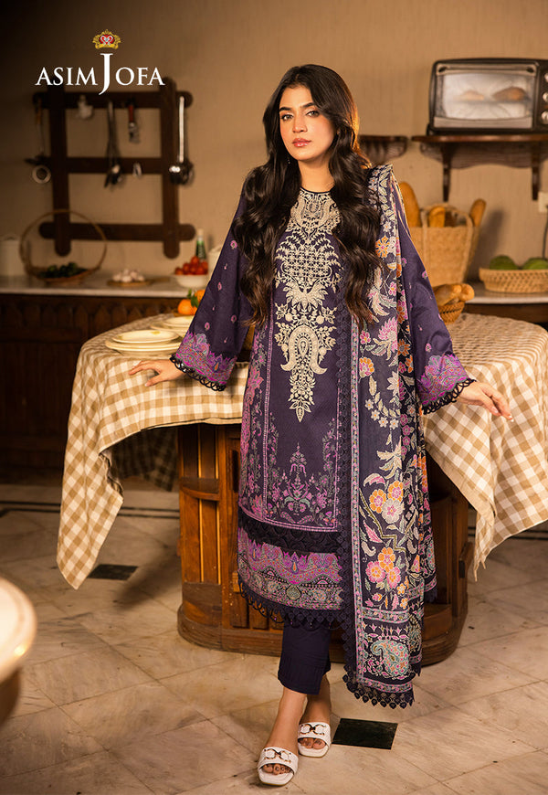 Asim Jofa | Prints Drop 2 | AJUBJ-07 - by - Libasekhas UK - Registered Vendor of : Asim Jofa - 100% Original Designer Dresss