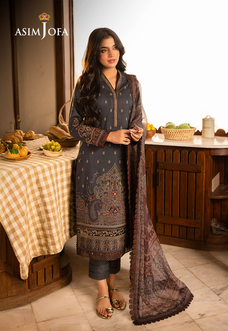 Asim Jofa | Prints Drop 2 | AJUBJ-04 - by - Libasekhas UK - Registered Vendor of : Asim Jofa - 100% Original Designer Dresss