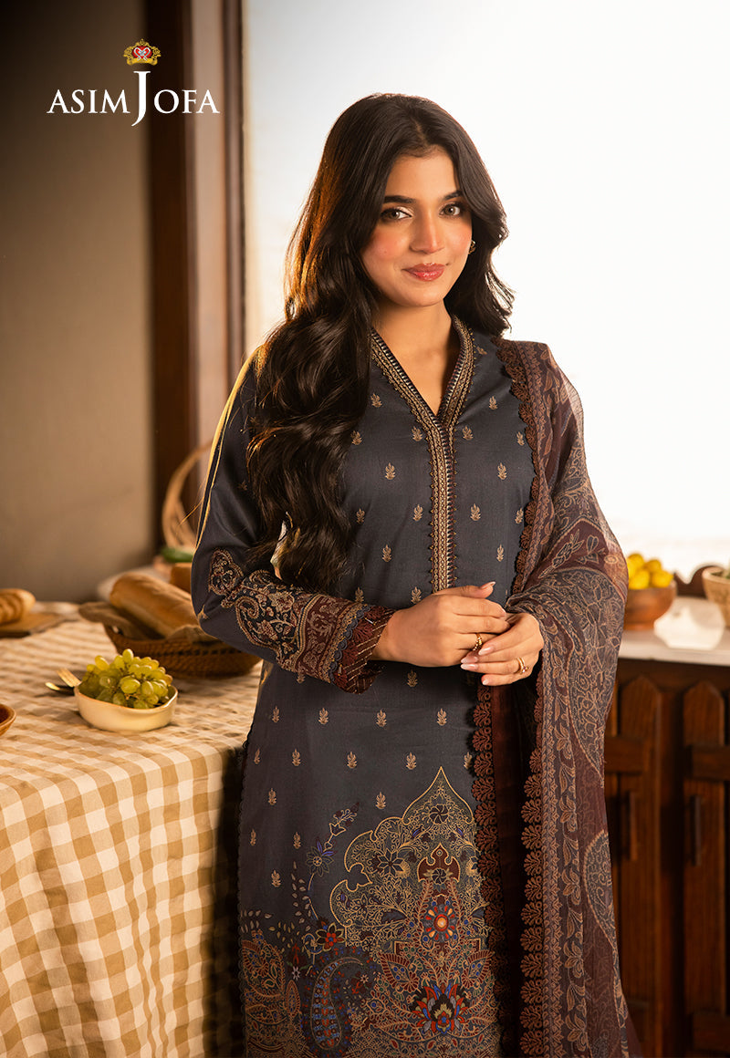Asim Jofa | Prints Drop 2 | AJUBJ-04 - by - Libasekhas UK - Registered Vendor of : Asim Jofa - 100% Original Designer Dresss