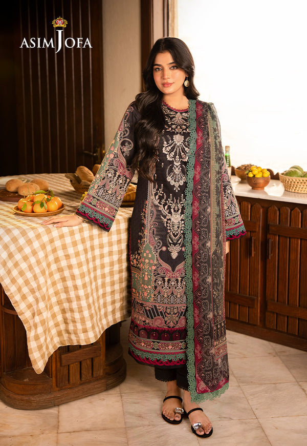 Asim Jofa | Prints Drop 2 | AJUBJ-03 - by - Libasekhas UK - Registered Vendor of : Asim Jofa - 100% Original Designer Dresss