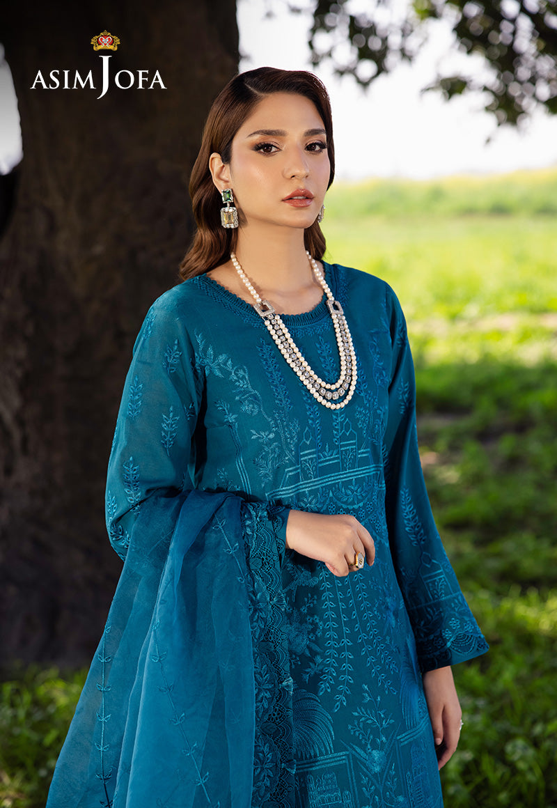 Asim Jofa | Luxury Lawn 25 | AJELL-17 - by - Libasekhas UK - Registered Vendor of : Asim Jofa - 100% Original Designer Dresss