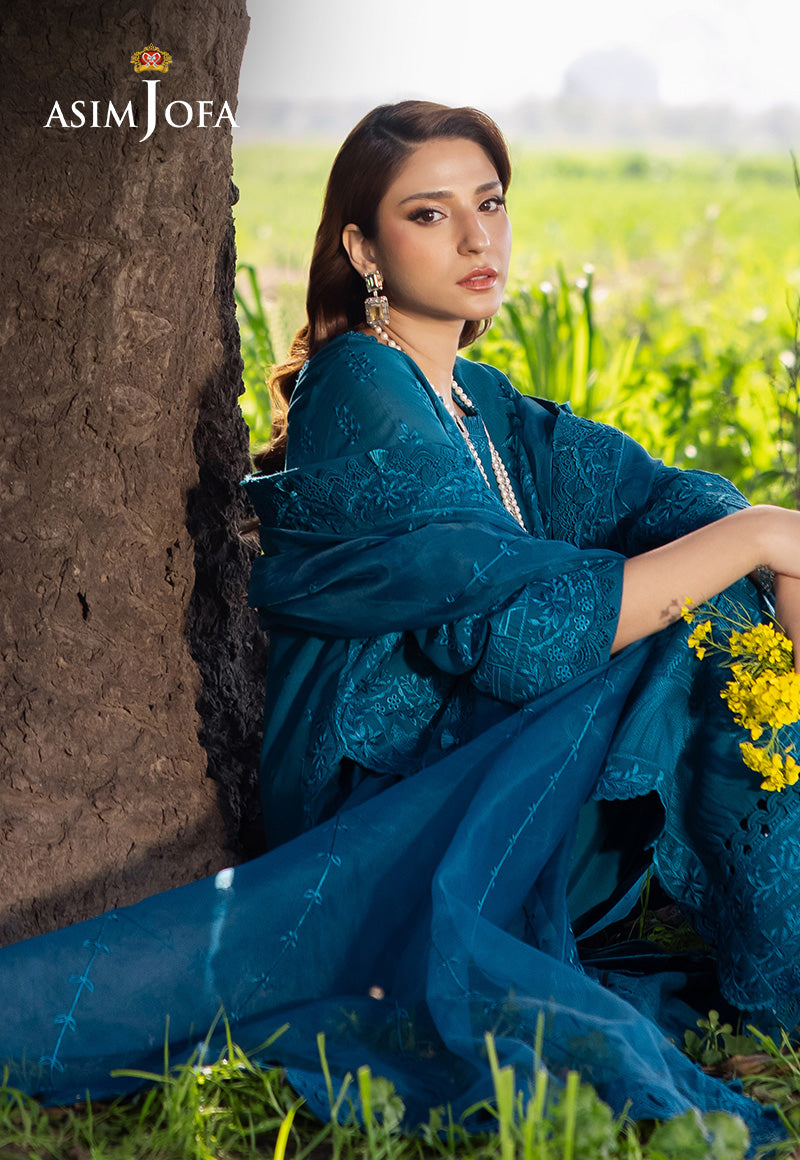 Asim Jofa | Luxury Lawn 25 | AJELL-17 - by - Libasekhas UK - Registered Vendor of : Asim Jofa - 100% Original Designer Dresss