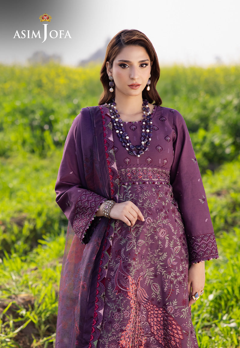 Asim Jofa | Luxury Lawn 25 | AJELL-18 - by - Libasekhas UK - Registered Vendor of : Asim Jofa - 100% Original Designer Dresss