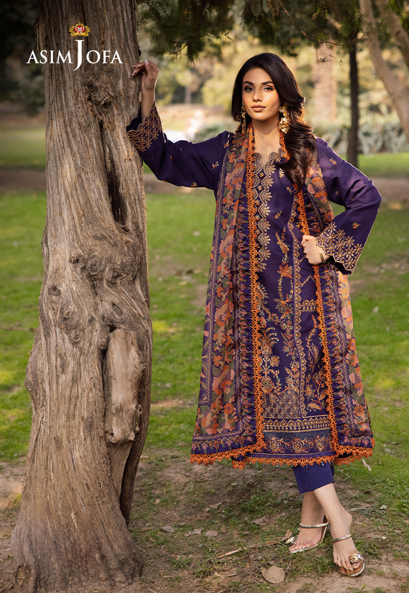 Asim Jofa | Prints Drop 2 | AJUBJ-15 - by - Libasekhas UK - Registered Vendor of : Asim Jofa - 100% Original Designer Dresss