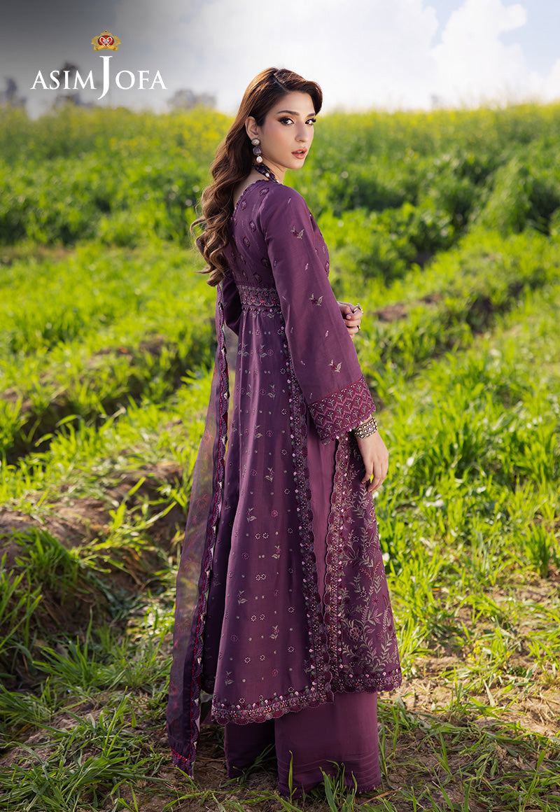 Asim Jofa | Luxury Lawn 25 | AJELL-18 - by - Libasekhas UK - Registered Vendor of : Asim Jofa - 100% Original Designer Dresss