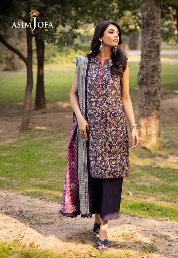 Asim Jofa | Prints Drop 2 | AJUBJ-30 - by - Libasekhas UK - Registered Vendor of : Asim Jofa - 100% Original Designer Dresss