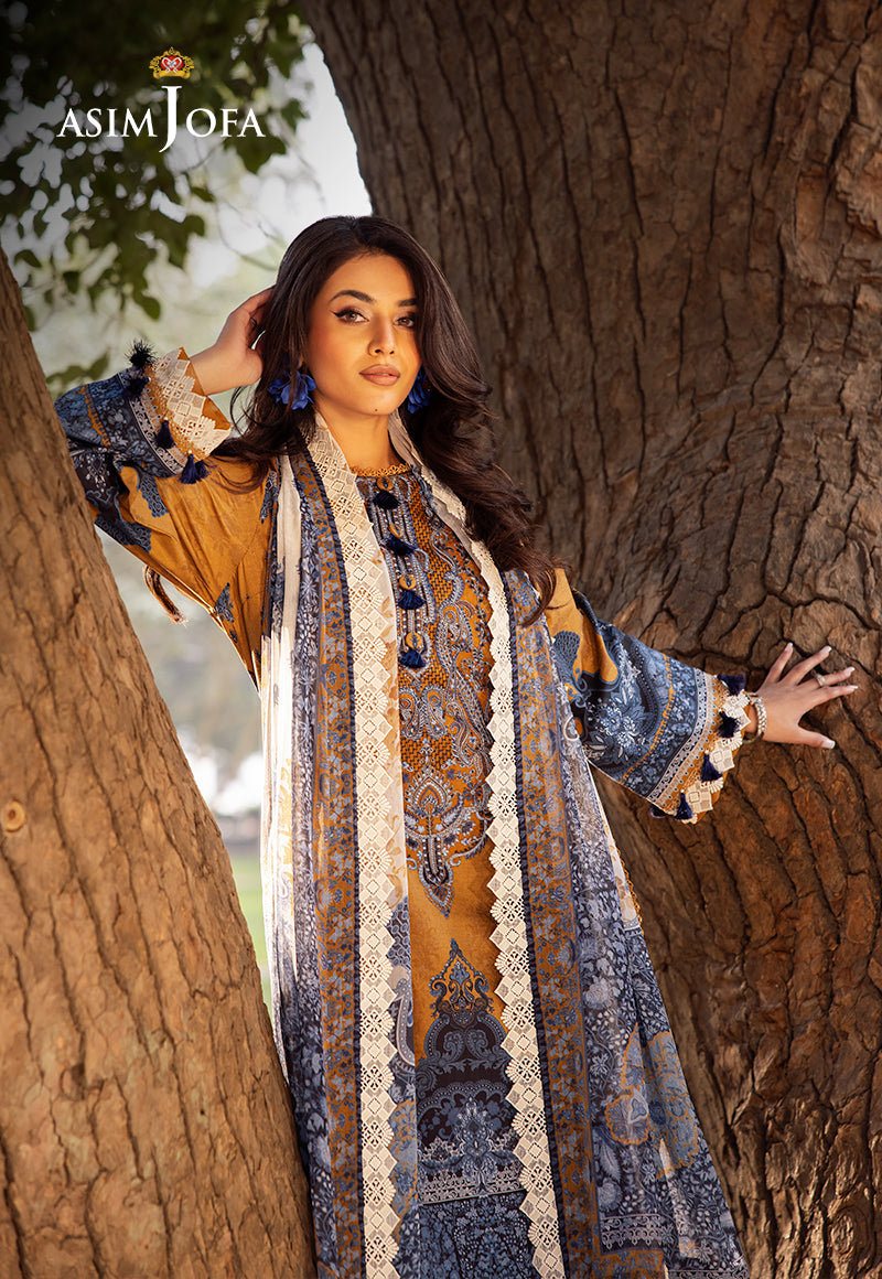 Asim Jofa | Prints Drop 2 | AJUBJ-10 - by - Libasekhas UK - Registered Vendor of : Asim Jofa - 100% Original Designer Dresss