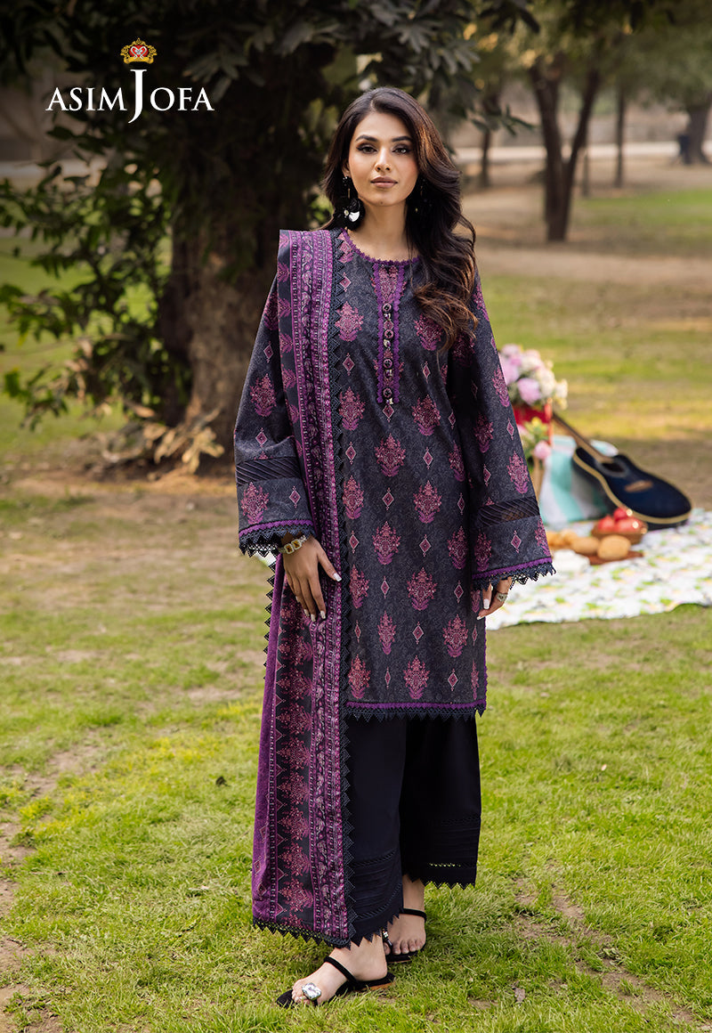 Asim Jofa | Prints Drop 2 | AJUBJ-24 - by - Libasekhas UK - Registered Vendor of : Asim Jofa - 100% Original Designer Dresss