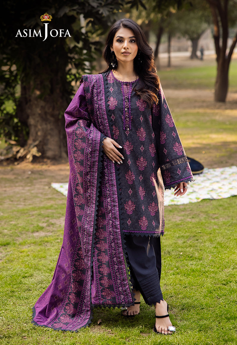 Asim Jofa | Prints Drop 2 | AJUBJ-24 - by - Libasekhas UK - Registered Vendor of : Asim Jofa - 100% Original Designer Dresss
