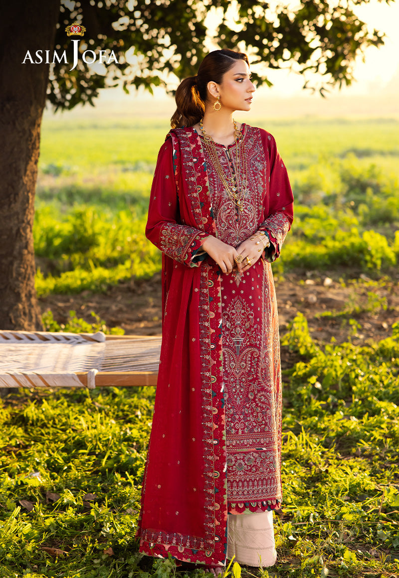 Asim Jofa | Luxury Lawn 25 | AJELL-06 - by - Libasekhas UK - Registered Vendor of : Asim Jofa - 100% Original Designer Dresss