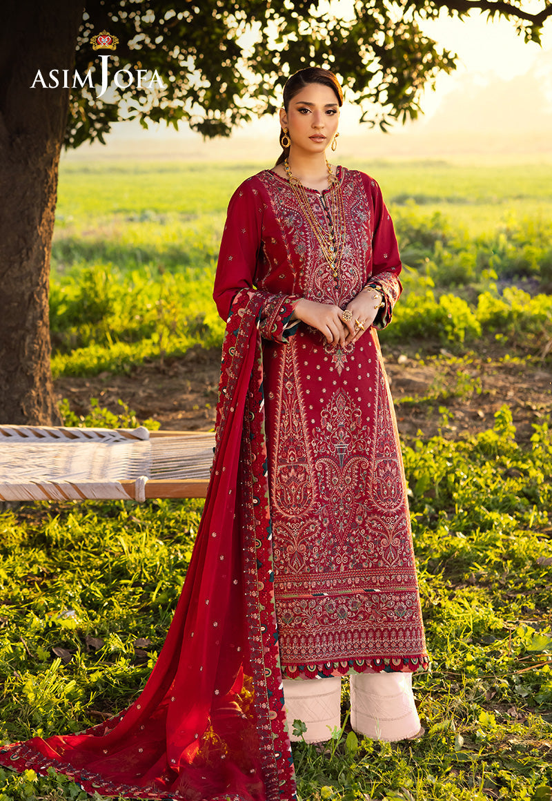 Asim Jofa | Luxury Lawn 25 | AJELL-06 - by - Libasekhas UK - Registered Vendor of : Asim Jofa - 100% Original Designer Dresss