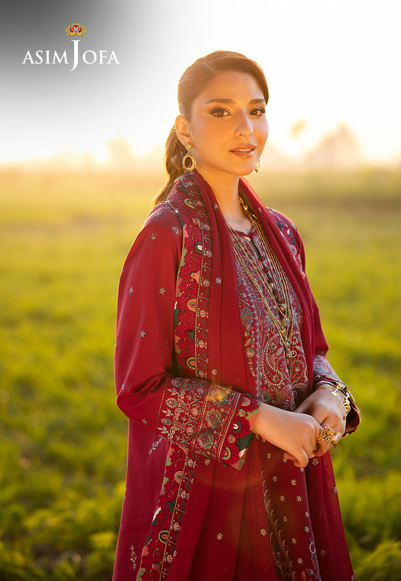 Asim Jofa | Luxury Lawn 25 | AJELL-06 - by - Libasekhas UK - Registered Vendor of : Asim Jofa - 100% Original Designer Dresss