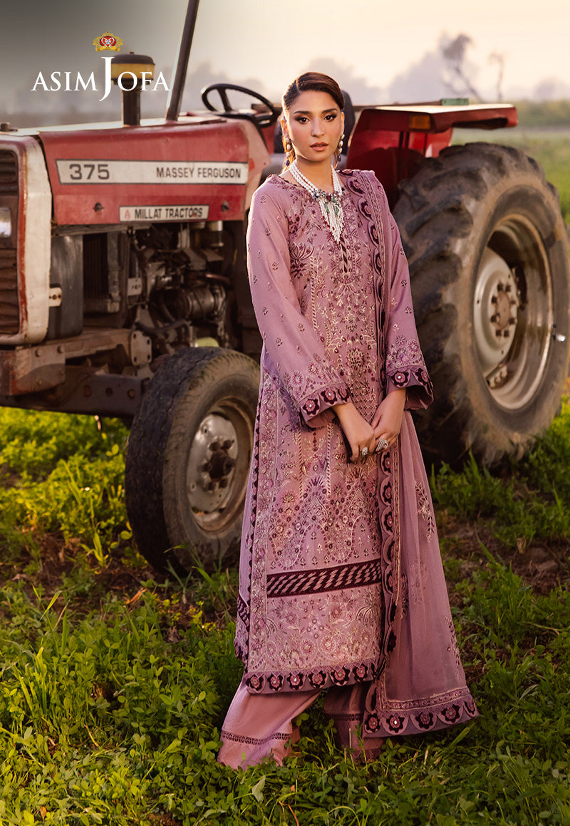 Asim Jofa | Luxury Lawn 25 | AJELL-02 - by - Libasekhas UK - Registered Vendor of : Asim Jofa - 100% Original Designer Dresss