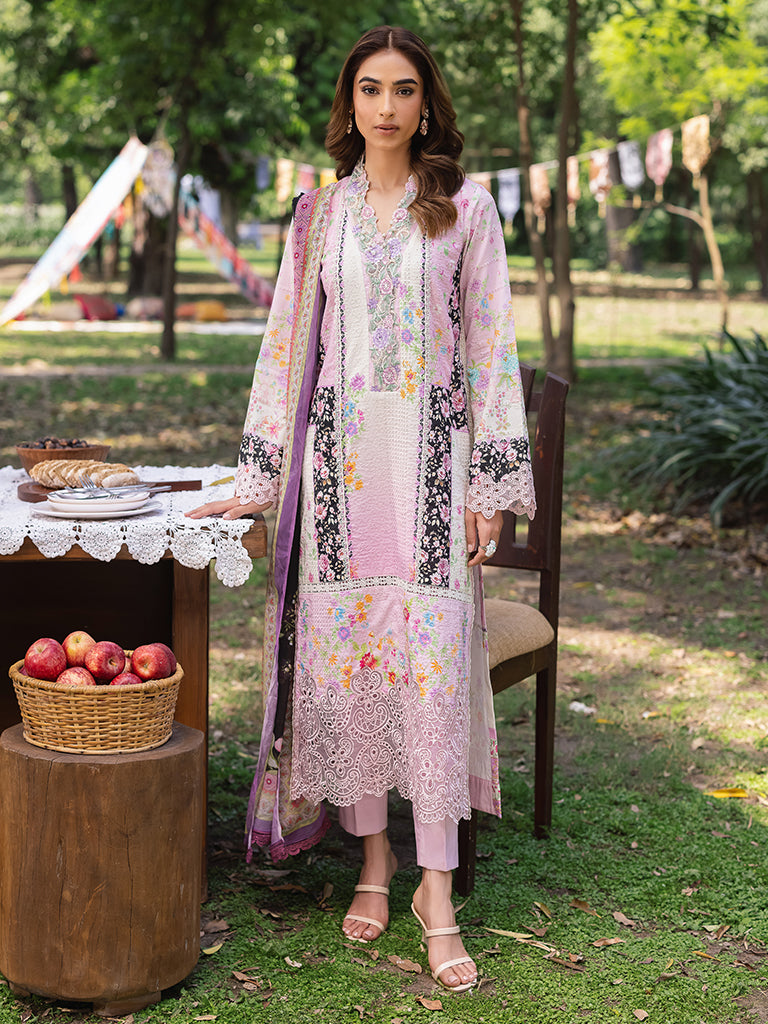 Rajbari | Schiffli Printkari Exclusive | Schiffli Printkari - 01 - by - Libasekhas UK - Registered Vendor of : Rajbari - 100% Original Designer Dresss