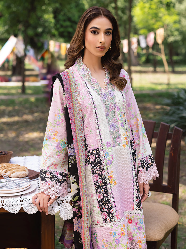 Rajbari | Schiffli Printkari Exclusive | Schiffli Printkari - 01 - by - Libasekhas UK - Registered Vendor of : Rajbari - 100% Original Designer Dresss