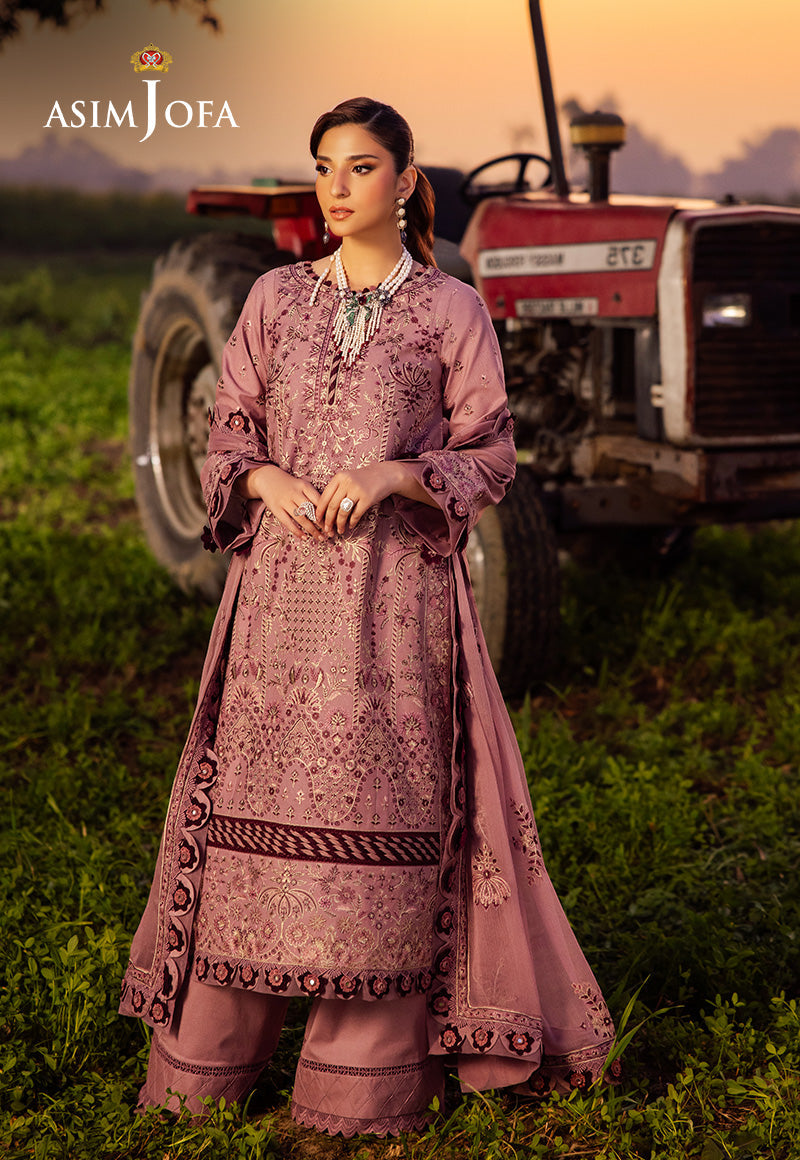 Asim Jofa | Luxury Lawn 25 | AJELL-02 - by - Libasekhas UK - Registered Vendor of : Asim Jofa - 100% Original Designer Dresss