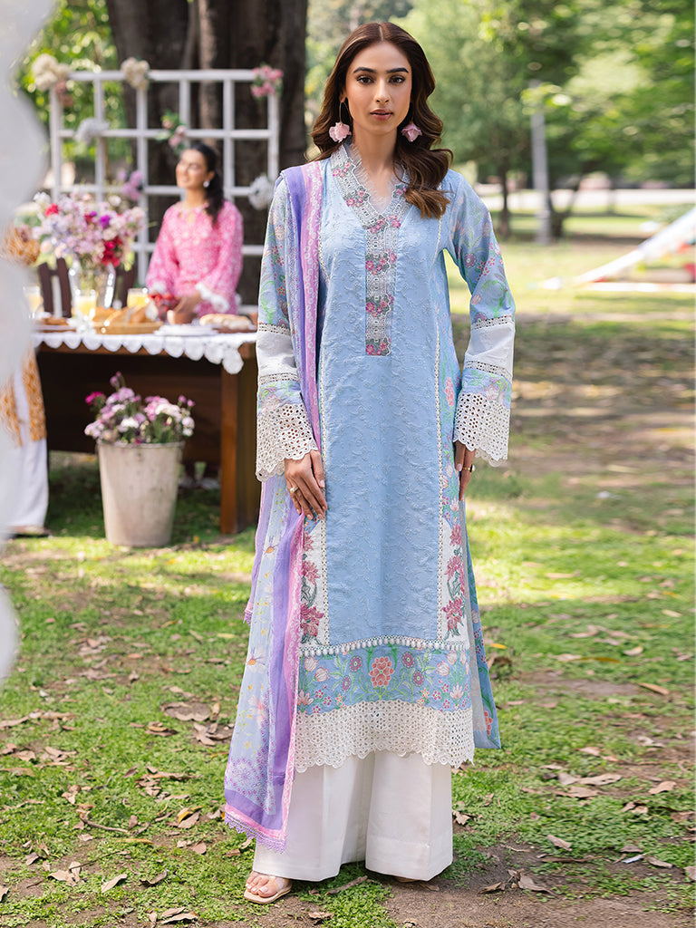 Rajbari | Schiffli Printkari Exclusive | Schiffli Printkari - 04 - by - Libasekhas UK - Registered Vendor of : Rajbari - 100% Original Designer Dresss