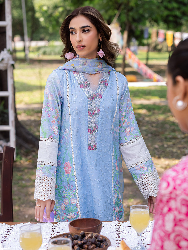 Rajbari | Schiffli Printkari Exclusive | Schiffli Printkari - 04 - by - Libasekhas UK - Registered Vendor of : Rajbari - 100% Original Designer Dresss