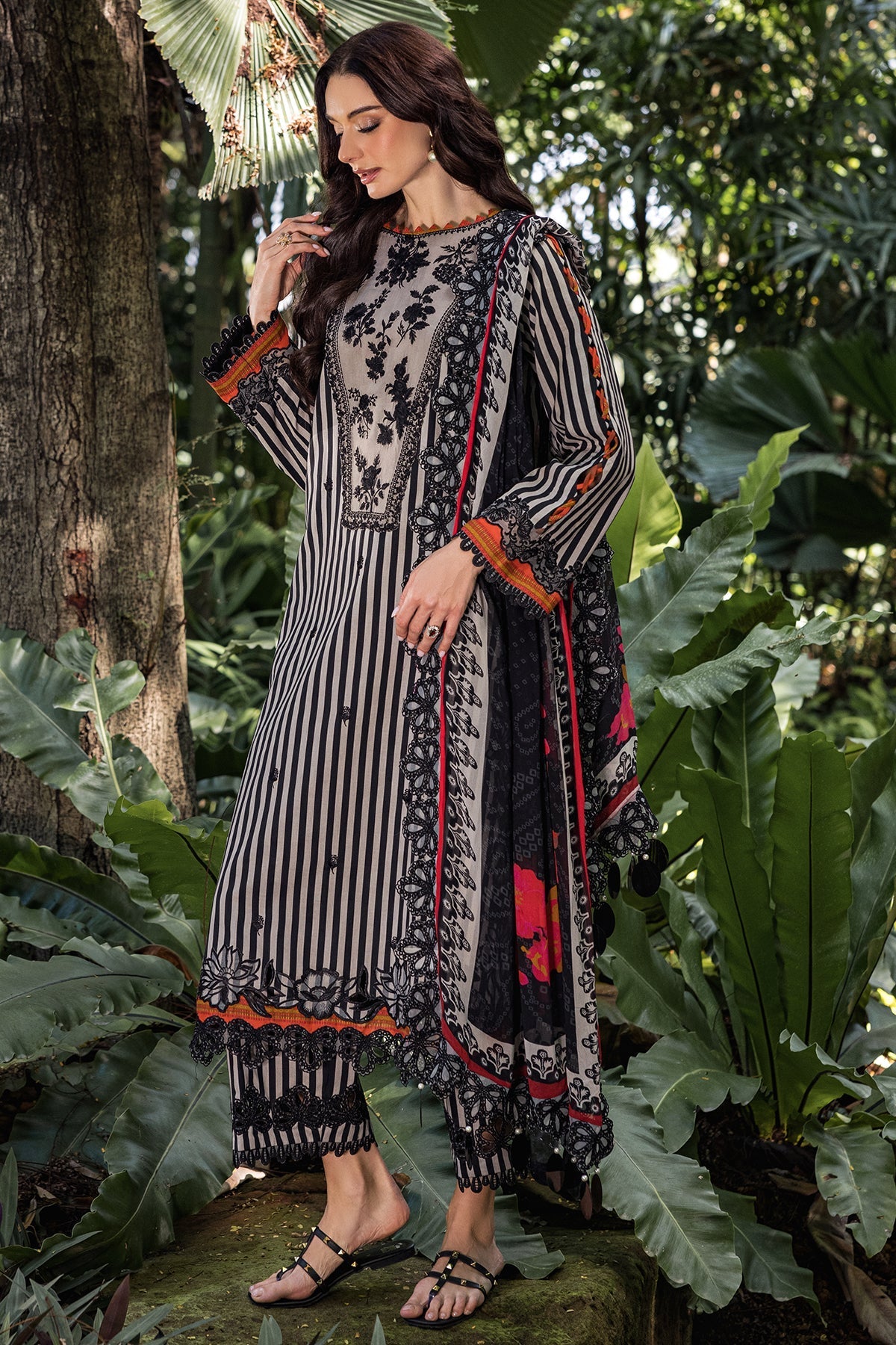 Charizma | Naranji Lawn | CN5-03 - Ladies Clothes -  Libasekhas