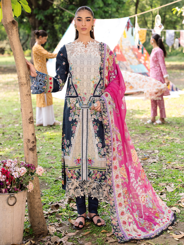 Rajbari | Schiffli Printkari Exclusive | Schiffli Printkari - 12 - by - Libasekhas UK - Registered Vendor of : Rajbari - 100% Original Designer Dresss
