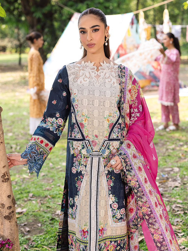 Rajbari | Schiffli Printkari Exclusive | Schiffli Printkari - 12 - by - Libasekhas UK - Registered Vendor of : Rajbari - 100% Original Designer Dresss