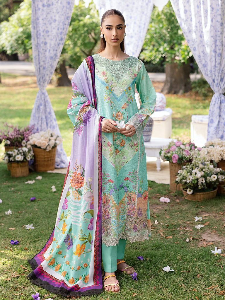 Rajbari | Schiffli Printkari Exclusive | Schiffli Printkari - 05 - by - Libasekhas UK - Registered Vendor of : Rajbari - 100% Original Designer Dresss