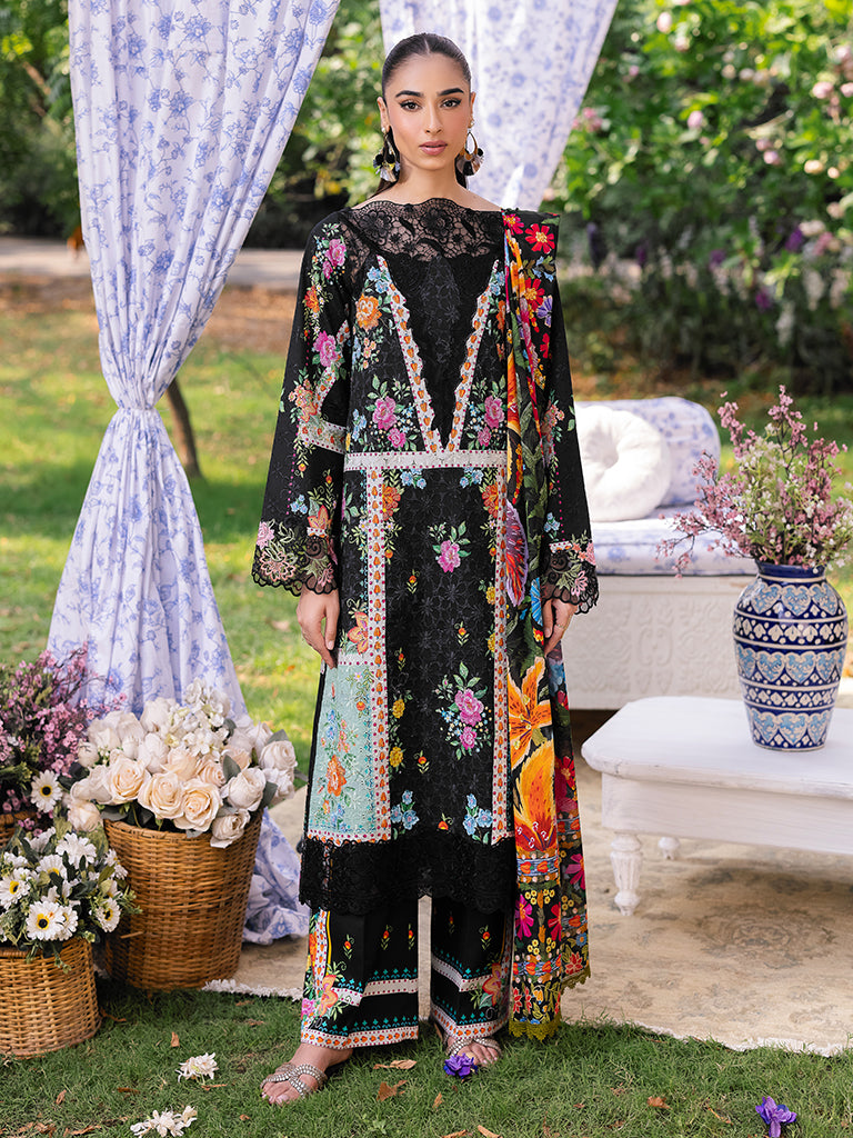 Rajbari | Schiffli Printkari Exclusive | Schiffli Printkari - 03 - by - Libasekhas UK - Registered Vendor of : Rajbari - 100% Original Designer Dresss