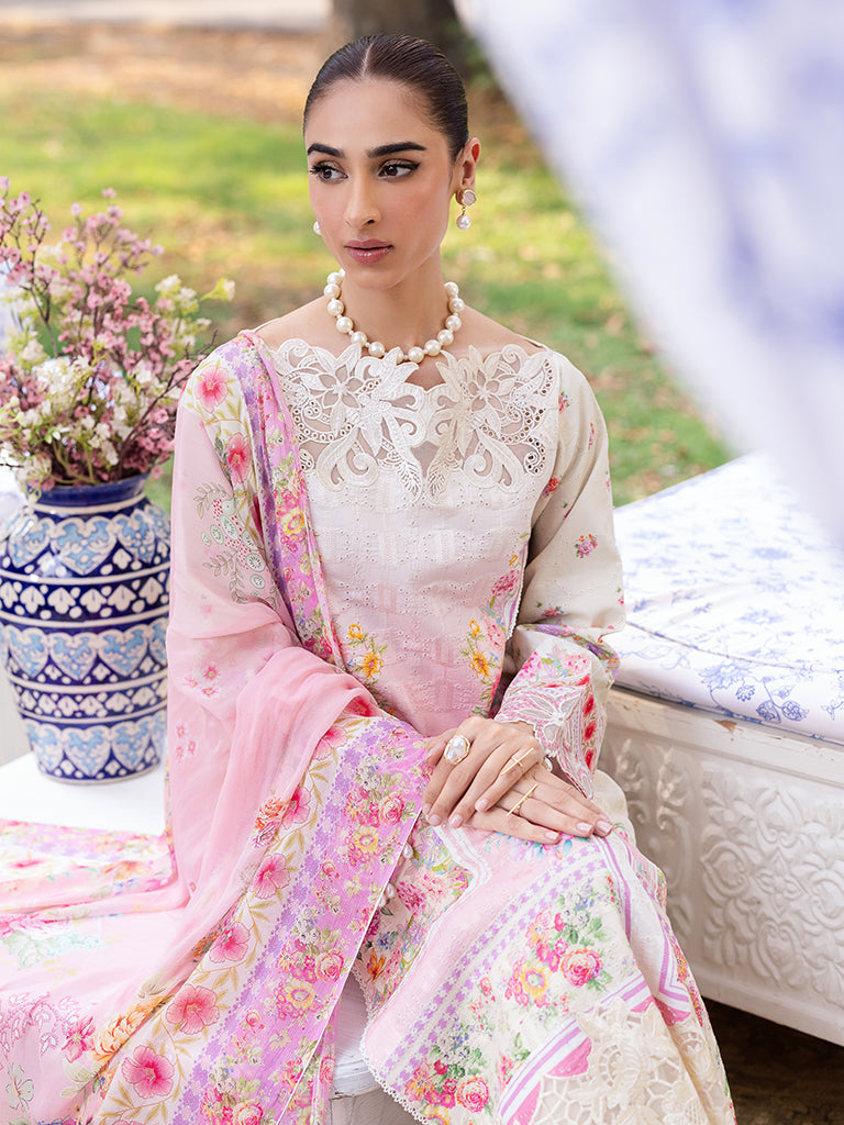 Rajbari | Schiffli Printkari Exclusive | Schiffli Printkari - 07 - by - Libasekhas UK - Registered Vendor of : Rajbari - 100% Original Designer Dresss