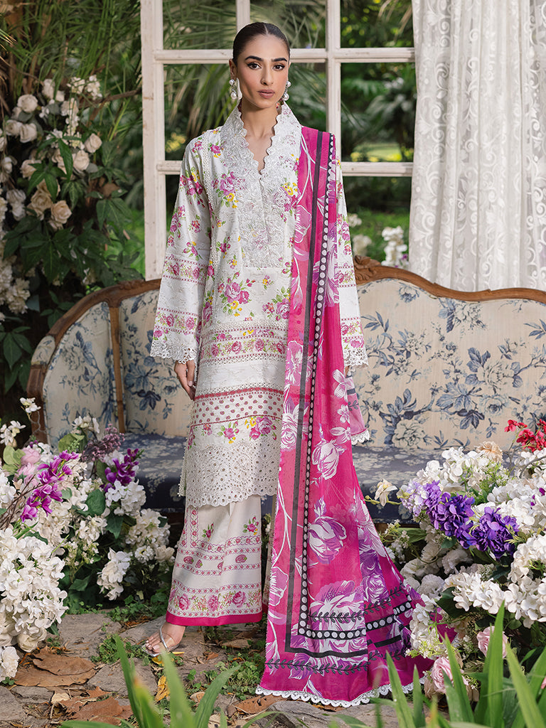 Rajbari | Schiffli Printkari Exclusive | Schiffli Printkari - 02 - by - Libasekhas UK - Registered Vendor of : Rajbari - 100% Original Designer Dresss