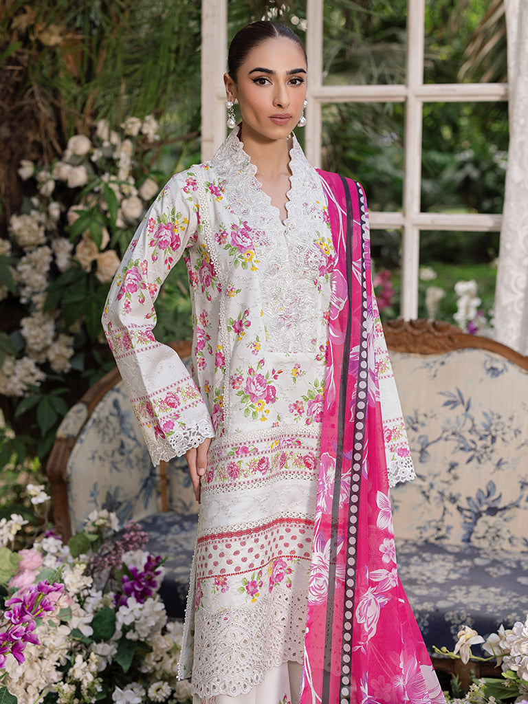 Rajbari | Schiffli Printkari Exclusive | Schiffli Printkari - 02 - by - Libasekhas UK - Registered Vendor of : Rajbari - 100% Original Designer Dresss