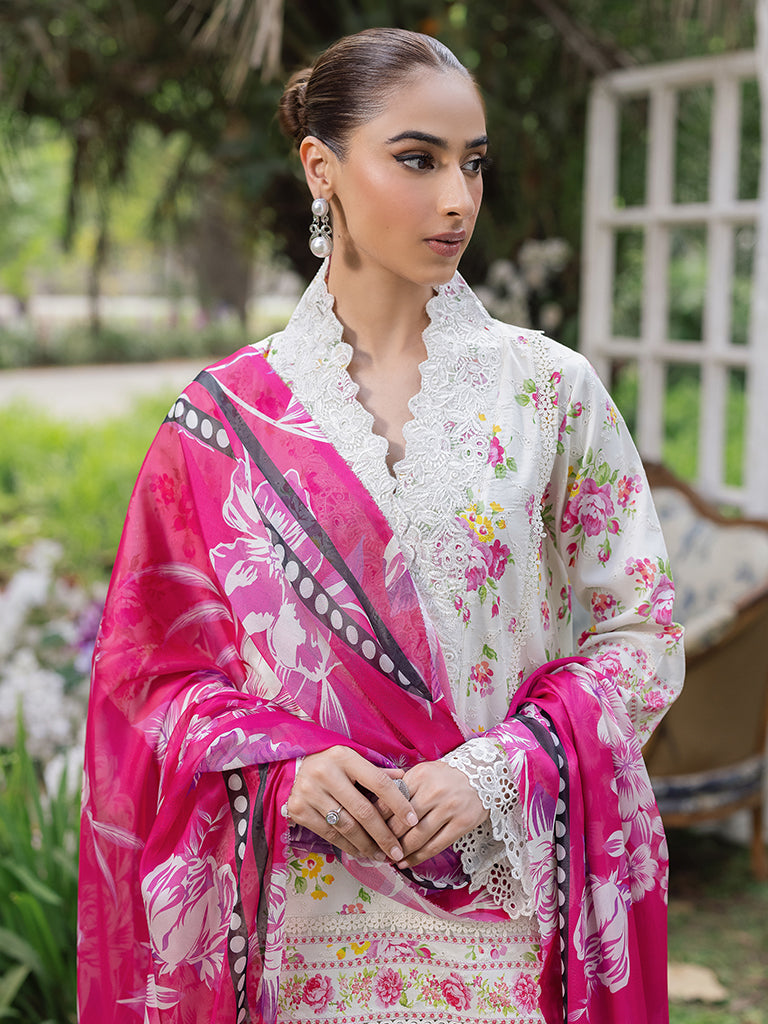 Rajbari | Schiffli Printkari Exclusive | Schiffli Printkari - 02 - by - Libasekhas UK - Registered Vendor of : Rajbari - 100% Original Designer Dresss