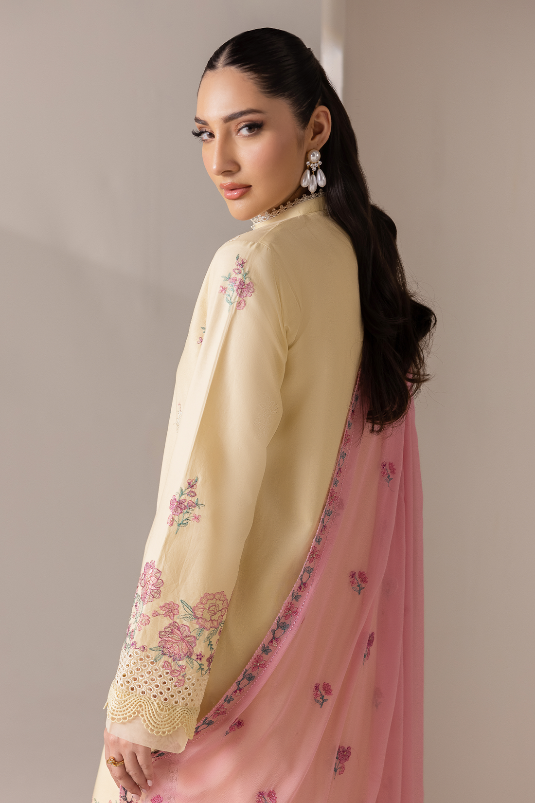 Rajbari | Premium Edition | Embroidered Chiffon Dopatta 09 - by Libasekhas UK - Registered Vendor of : Rajbari - 100% Original Designer Dress