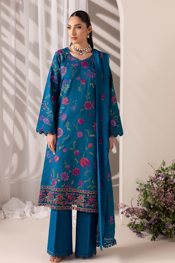 Rajbari | Premium Edition | Embroidered Chiffon Dopatta 11 - by Libasekhas UK - Registered Vendor of : Rajbari - 100% Original Designer Dress
