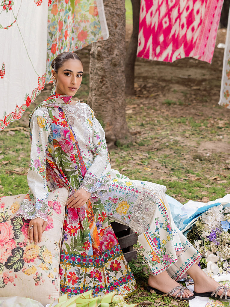 Rajbari | Schiffli Printkari Exclusive | Schiffli Printkari - 08 - by - Libasekhas UK - Registered Vendor of : Rajbari - 100% Original Designer Dresss