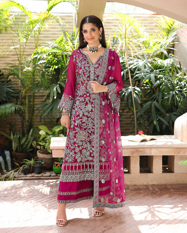 Roheenaz | Aangan Chiffon Collection 25 | Eira - by Libasekhas UK - Registered Vendor of : Roheenaz - 100% Original Designer Dress