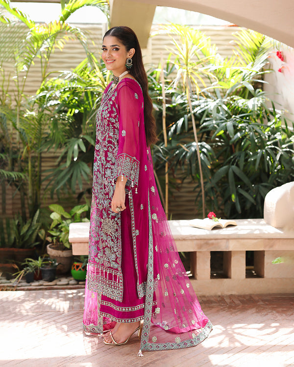 Roheenaz | Aangan Chiffon Collection 25 | Eira - by Libasekhas UK - Registered Vendor of : Roheenaz - 100% Original Designer Dress
