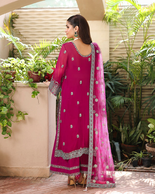 Roheenaz | Aangan Chiffon Collection 25 | Eira - by Libasekhas UK - Registered Vendor of : Roheenaz - 100% Original Designer Dress