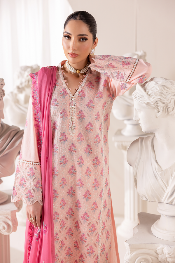 Rajbari | Premium Edition |Embroidered Chiffon Dopatta 02 - by Libasekhas UK - Registered Vendor of : Rajbari - 100% Original Designer Dress