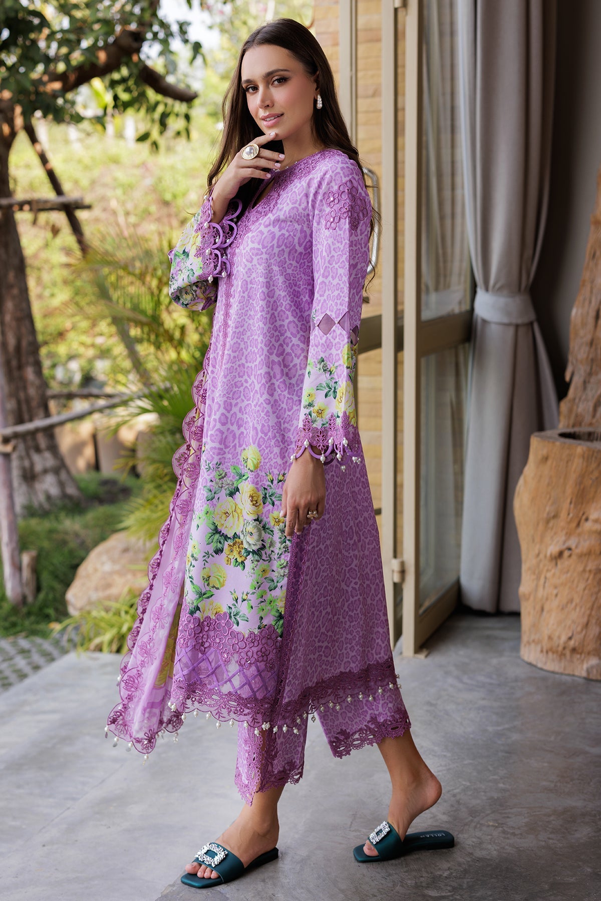 Charizma | Naranji Lawn 25 | CN5-08 - by - Libasekhas UK - Registered Vendor of : Charzima - 100% Original Designer Dresss