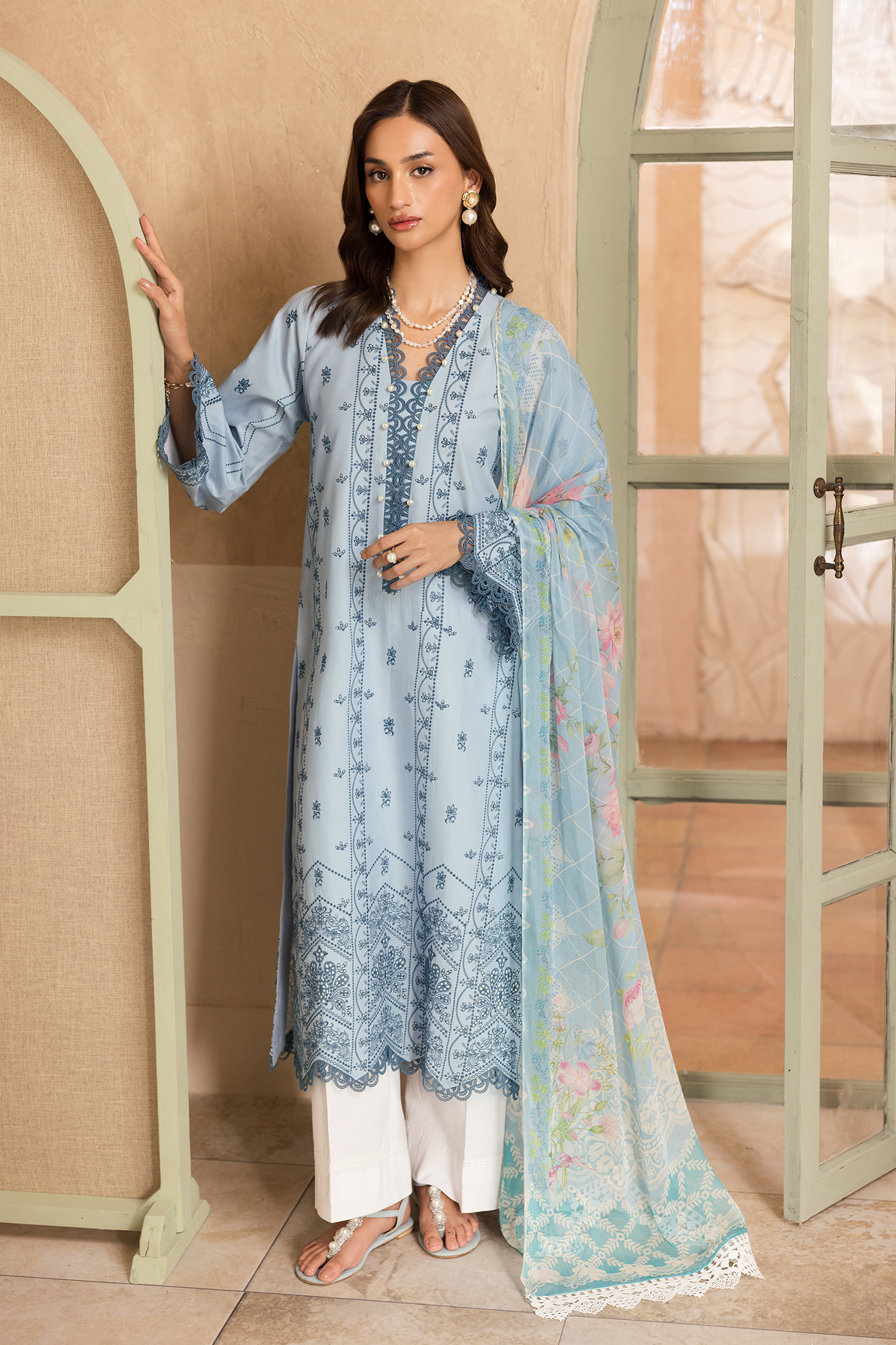Rajbari | Nissa Chikankari Exclusive | Exclusive 12 - by Libasekhas - Registered Vendor of : Rajbari - 100% Original Designer Dress