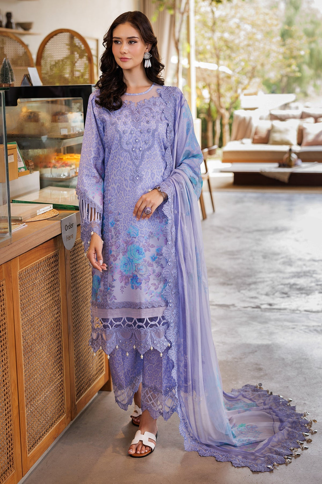 Charizma | Naranji Lawn 25 |  CN5-09 - by - Libasekhas UK - Registered Vendor of : Charizma - 100% Original Designer Dresss