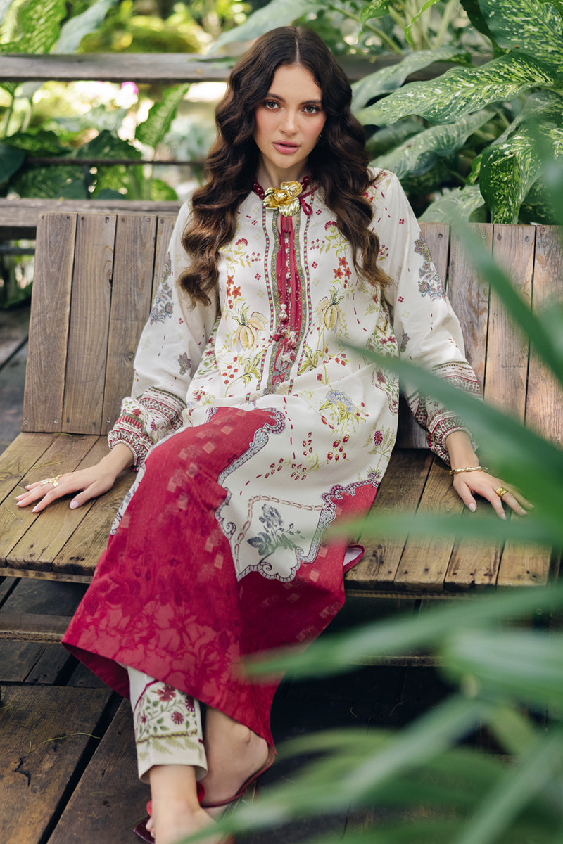 Qalamkar | Printed Co Ords 25 | OP-01 Lapo - by - Libasekhas UK - Registered Vendor of : Qalamkar - 100% Original Designer Dresss